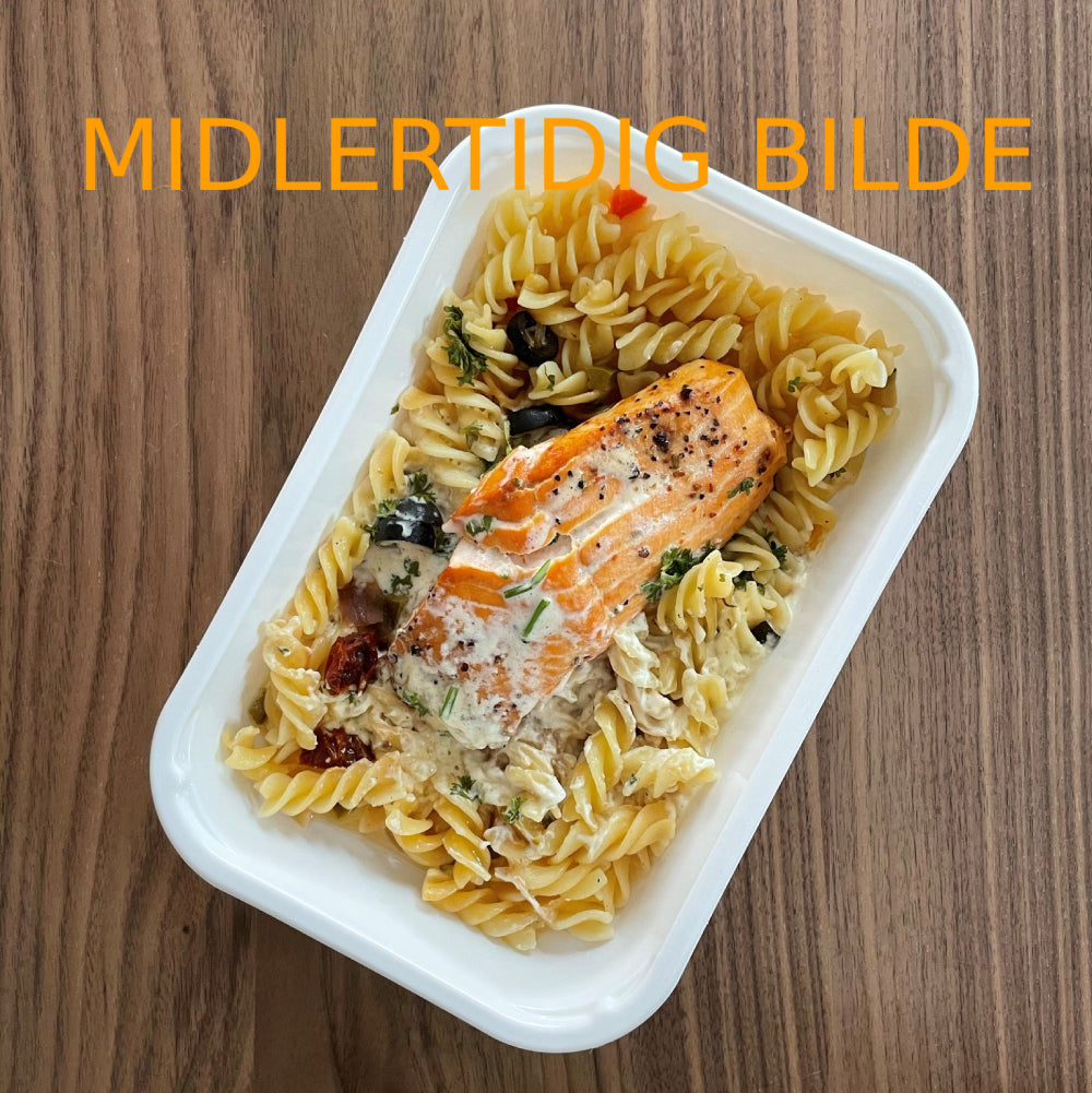 Kremet fusillipasta med hvitfisk