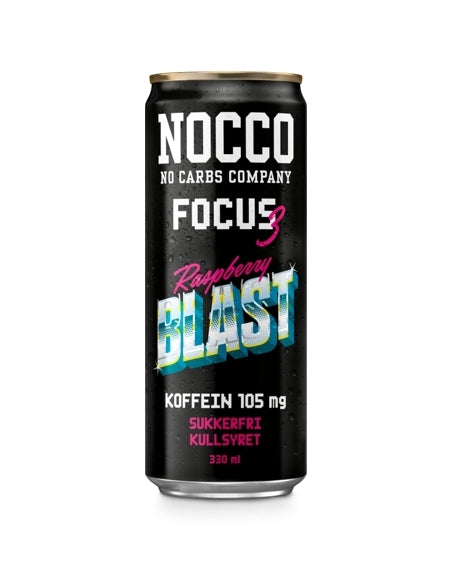 NOCCO Focus Raspberry Blast 330ml - SINGEL